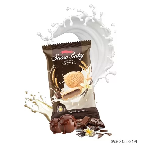 Kem bánh cá vani socola Snowbaby                                                                                                                                                                                                                          