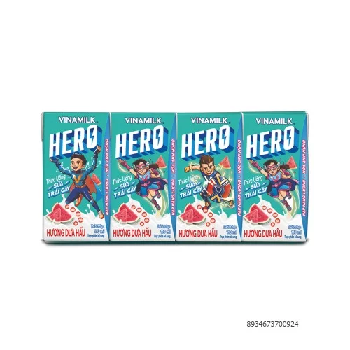 Sữa Trái Cây Vinamilk Hero hương Dưa hấu 110ml