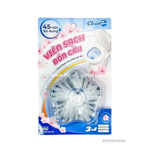 Viên Sạch Bồn Cầu CLEANZ Hương Hoa Anh Đào 