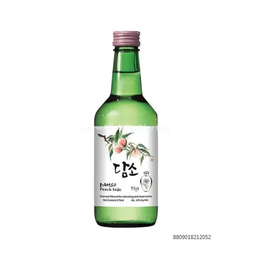 Rượu Soju Damso vị đào 360ml                                                                                                                                                                                                                              