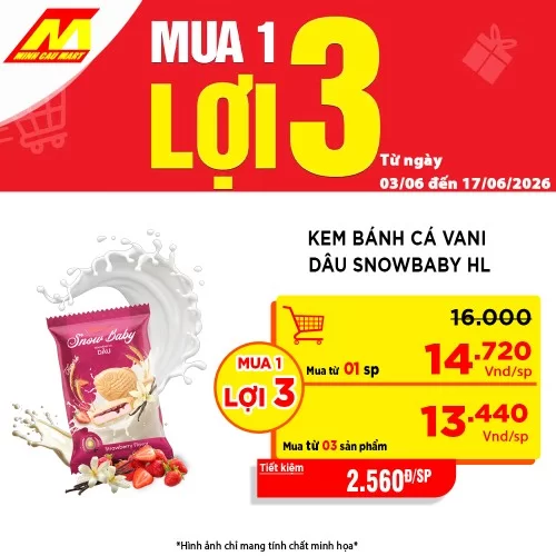 Kem bánh cá Snowbaby