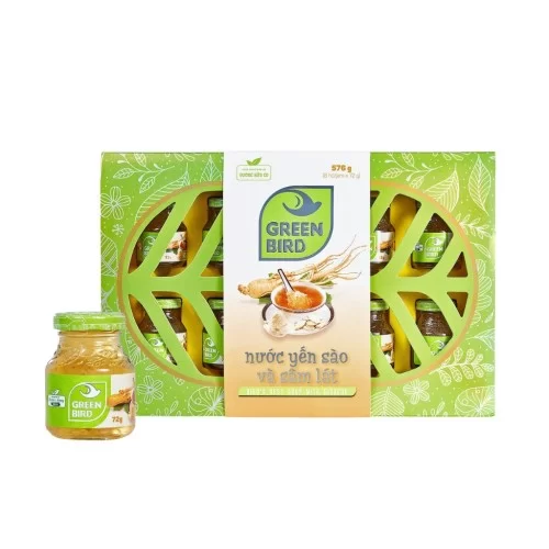 Nước yến Green Bird sâm lát 72g hộp 8                                                                                                                                                                                                                     