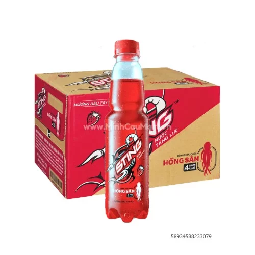 Nước tăng lực Sting dâu chai nhựa 330ml*24                                                                                                                                                                                                                