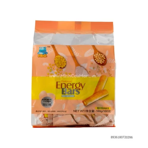 Bánh que năng lượng IBO vị trứng sữa 160gr            