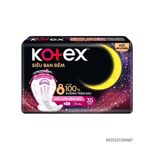 BVS Kotex siêu ban đêm mặt lưới 35cm                                                                                                                                                                                                                      