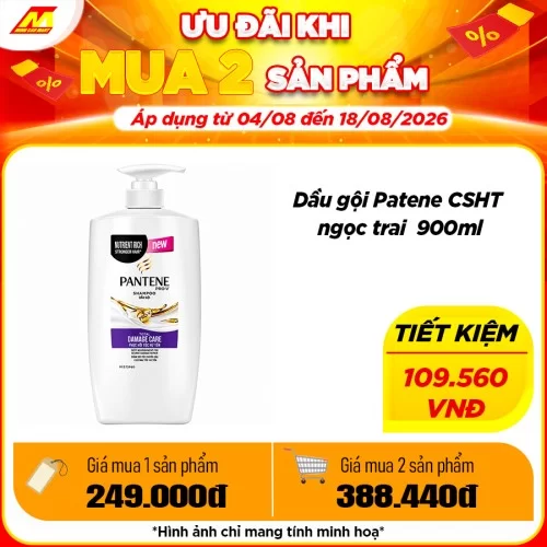 Dầu Gội Pantene Phục hồi Tóc Hư Tổn 900g 
