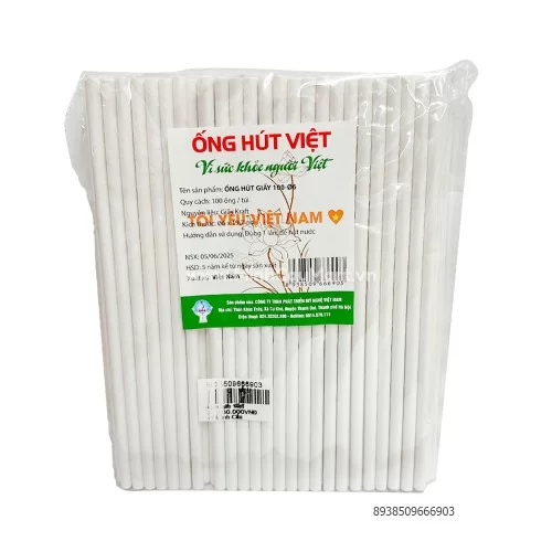 Ống hút giấy 100p6