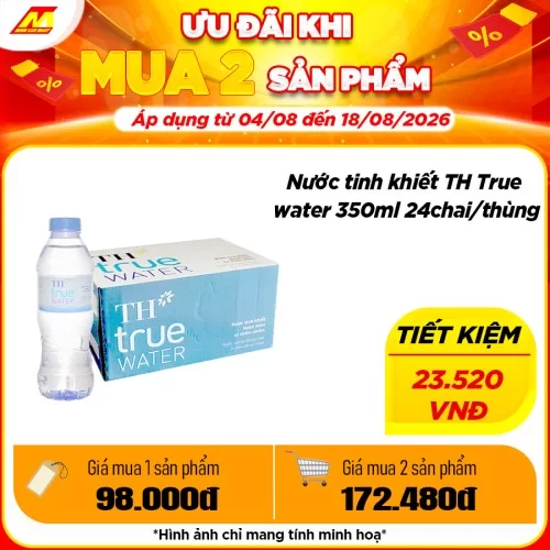 Nước Tinh Khiết Th 350ml 24chai/thùng 