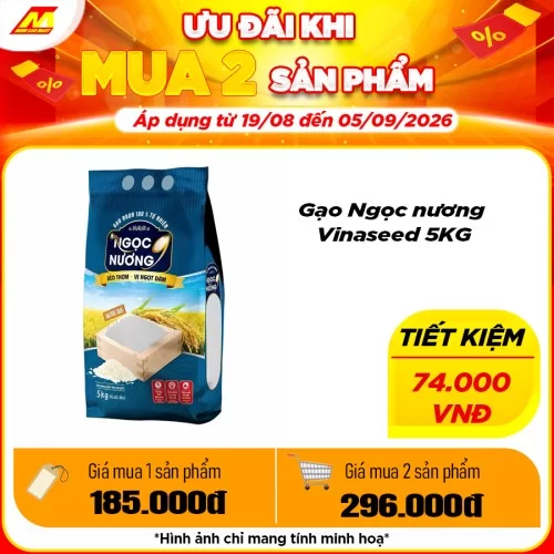 Gạo Ngọc nương Vinaseed 5KG     