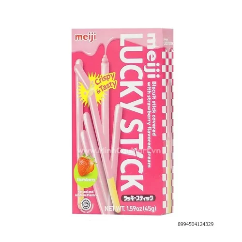 Bánh Lucky Stick -Meiji 45gr                                                                                                                                                                                                                              