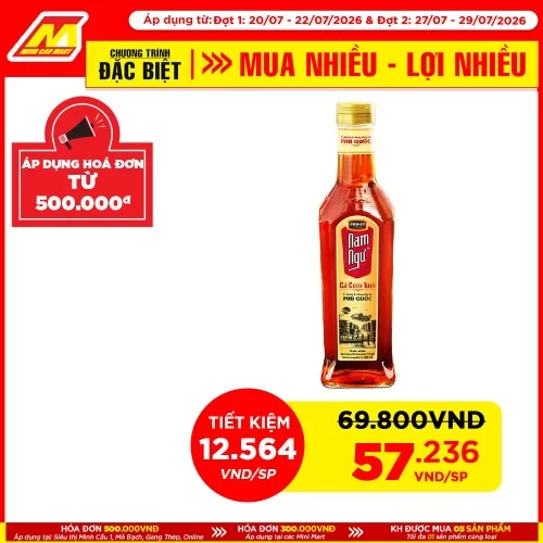 Nước mắm Nam Ngư cao cấp MT  500ml                                                                                                                                                                                                                        