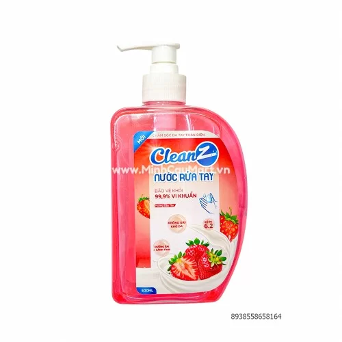 Nước rửa tay CleanZ hương dâu 500ml