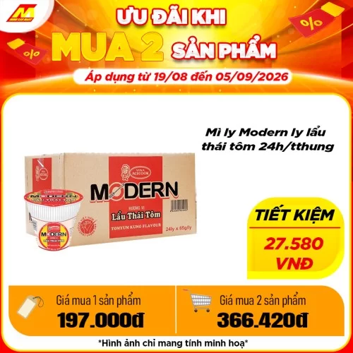 Mì ly Modern ly lẩu thái tôm                                                                                                                                                                                                                              