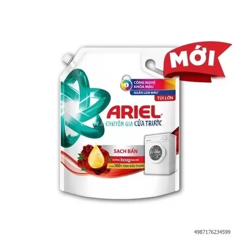 Nước Giặt ARIEL Chuyên Gia Cửa Trước Ngăn Lem Màu Hương Đam Mê Túi 3.2KG
