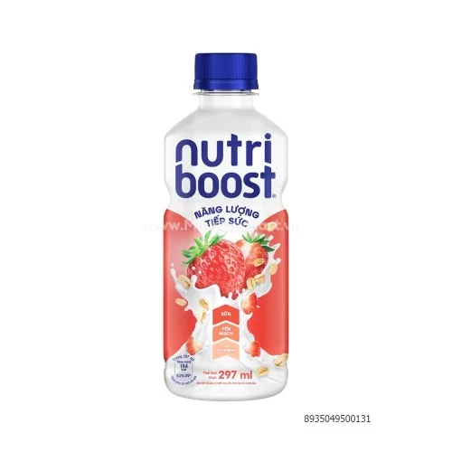 Sữa dâu Nutri boost Coca-Cola chai  297ml                                                                                                                                                                                                                 
