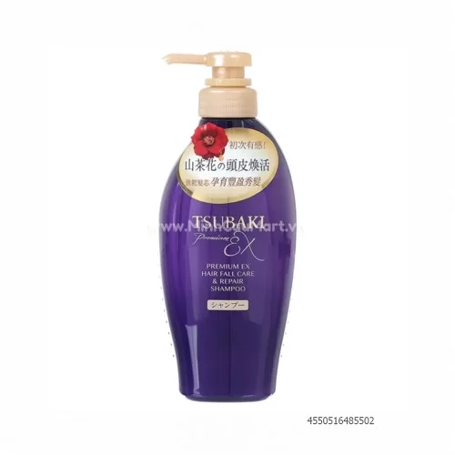 Dầu gội TSUBAKI Phục hồi gãy, rụng tím 450ml 