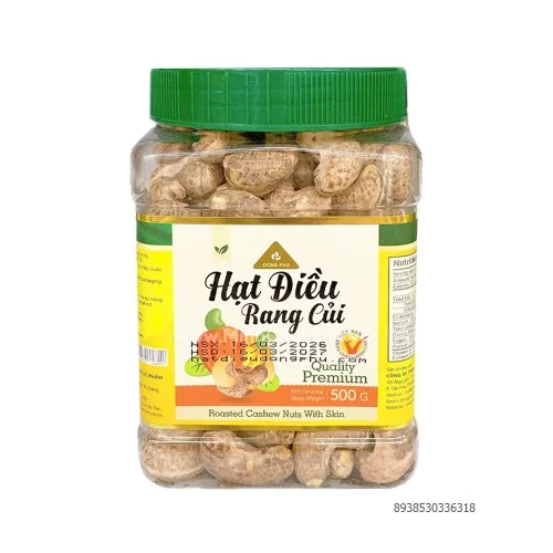 Hạt điều Đồng phú hộp nắp vặn 500g 