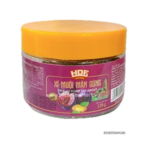 Xí Muội Mận Gừng HDF Foods 200g