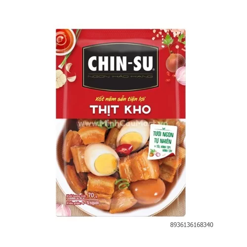 Gia Vị Hoàn Chỉnh Chinsu Thịt Kho Trứng Gói 70g