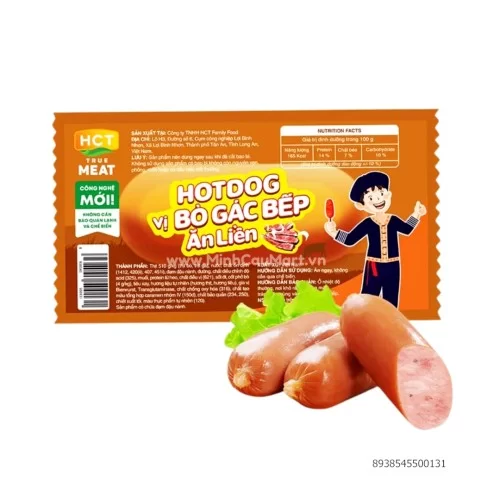 Hotdog vị bò gác bếp ăn liền 28g                                                                                                                                                                                                                          