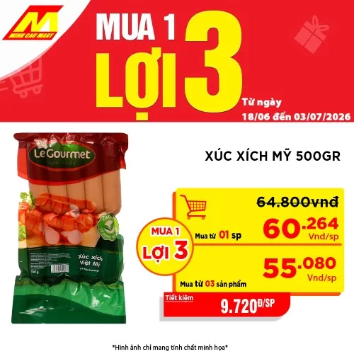 Xúc Xích Mỹ Đức Việt 500G
