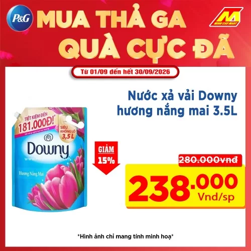 Downy túi 3.5L Hương Nắng Mai 
