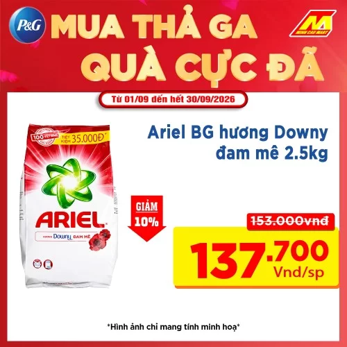 Ariel BG hương Downy đam mê 2.5kg 
