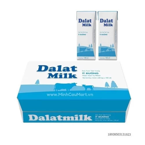 Sữa Da lat Milk ít đường 180ml 48h/thùng                                                                                                                                                                                                                  