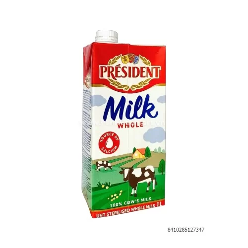 Sữa Tiệt Trùng Nguyên Kem 3.5% Béo President 1L