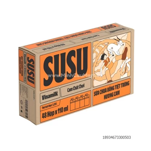 Sữa chua uống Susu vị cam 110ml  Vinamilk 48hộp/thùng                                                                                                                                                                                                     