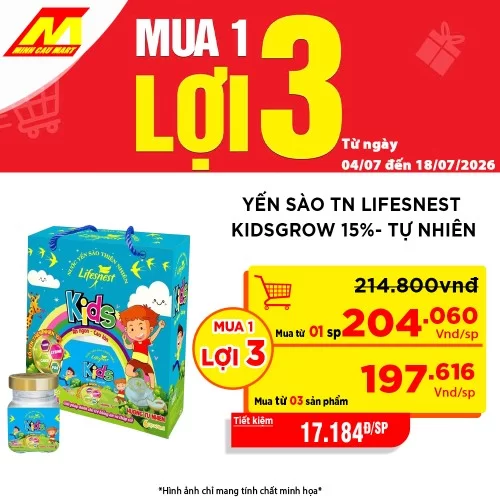 Yến sào TN LifesNest KidsGrow 15%- Tự nhiên