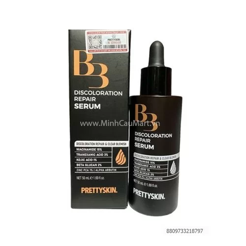 Tinh Chất B3 Discoloration Repair Serum Prettyskin 50ml