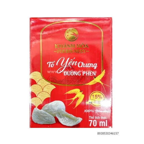 Yến sào 15% Khánh Hòa foodnest lọ rời 70ml                                                                                                                                                                                                                