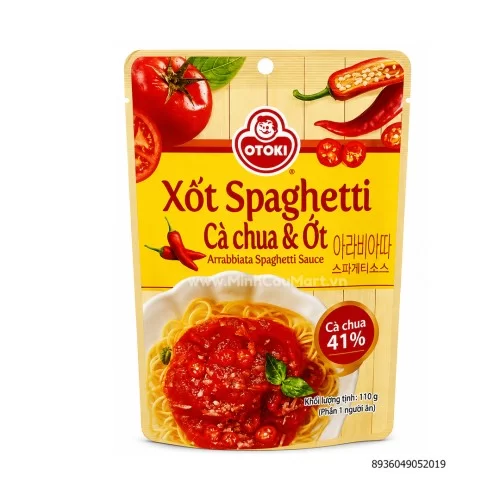 Xốt Spaghetti cà chua và ớt Ottoki 110g
