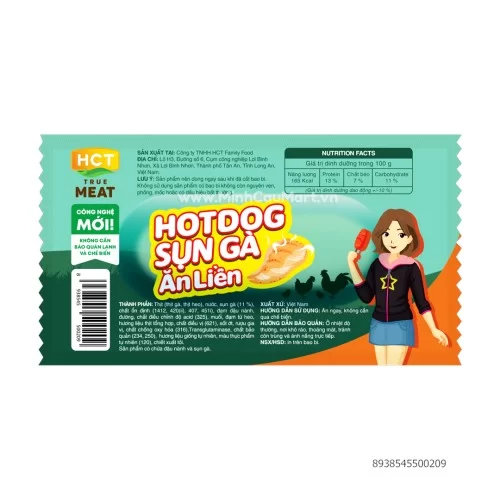 HCT Hotdog ăn liền MIX 28Gr
