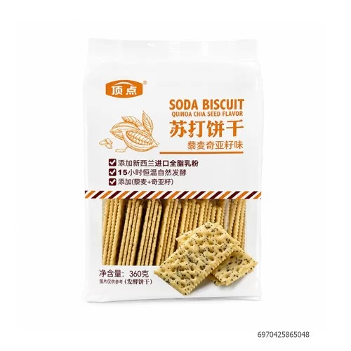 Bánh quy soda vị diêm mạch và hạt chia 360gr                                                                                                                                                                                                              
