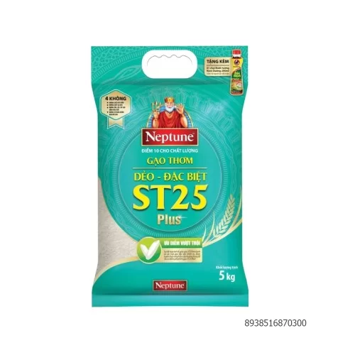 Gạo thơm dẻo ST25 Plus 5kg