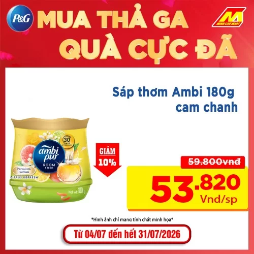 Sáp thơm Ambi 180g cam chanh