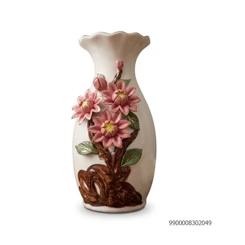 Lọ bằng sứ tráng men dùng để cắm hoa kích thước (25-35x20-30x35-45cm)+-2cm nhãn hiệu Migaserano  