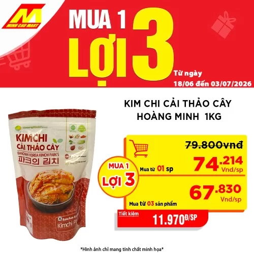 Kim chi cải thảo cây Hàn Quốc Parks 1kg