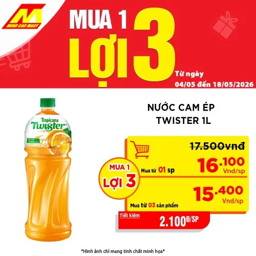 Nước Cam Ép Twister 1L