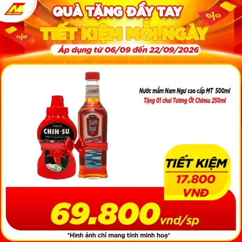 Nước mắm Nam Ngư cao cấp MT  500ml                                                                                                                                                                                                                        