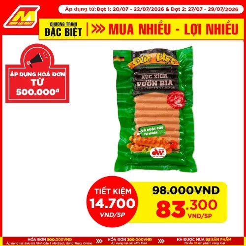 Xúc Xich Vườn Bia 500g