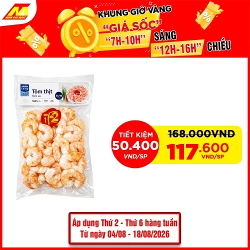 Tôm thịt 31/40 HomeFood 333g