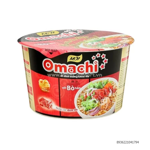 Mì dinh dưỡng khoai tây Omachi mì tô xốt bò hầm 93g                                                                                                                                                                                                       