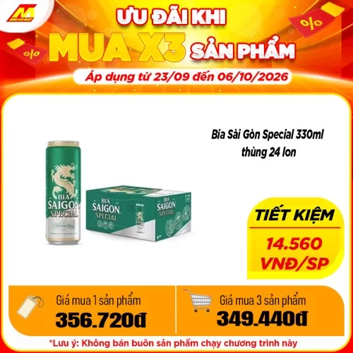 Bia Sài Gòn Special 330ml thùng 24 lon                                                                                                                                                                                                                    