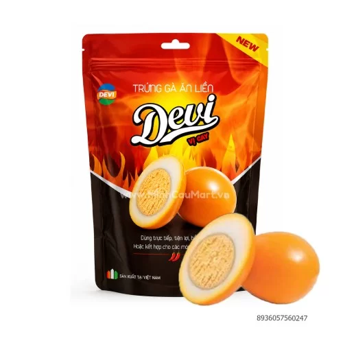 Trứng ăn liền Devi vị cay 1 quả                                                                                                                                                                                                                           