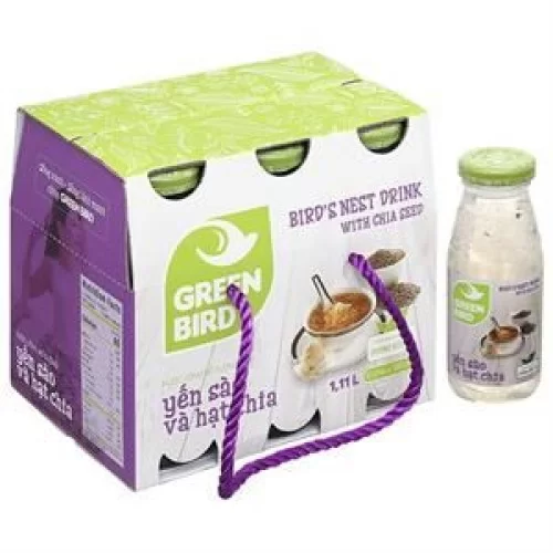 Nước yến Green Bird sâm lát lốc 4*72g