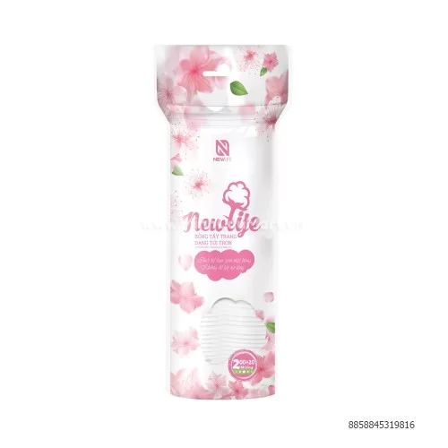 Bông tấy trang hiệu Newlife túi 220ml miếng hình tròn