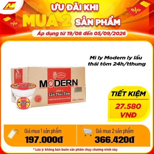 Mì ly Modern ly lẩu thái tôm                                                                                                                                                                                                                              